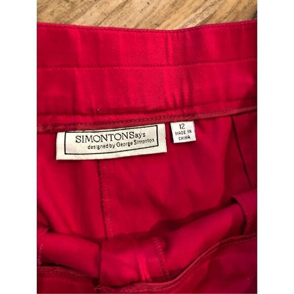 VNT Simonton Hot Pink Fuscia Pants Size 12 - Picture 10 of 11